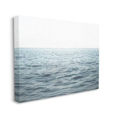 Stupell Industries Blue Sea Waves Photography Canvas Wall Art Design by Sisi and Seb