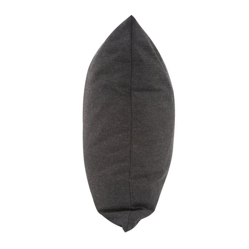 Square Indoor/Outdoor Pillow Cover & Insert, Seascape Charcoal