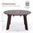 HDPE Round Coffee Table With Slatted Top-1941827048