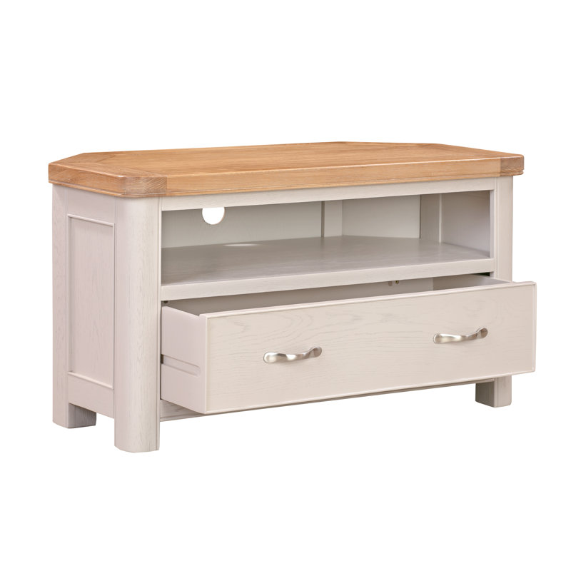 Comfrey Unfinished Corner TV Unit for TVs up to 43", Grey