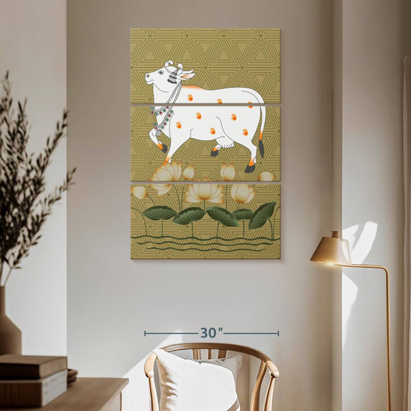 Brampt Framed Cow, 65" H x 42" W