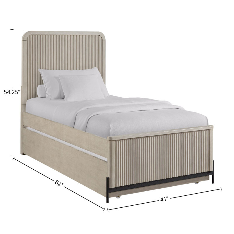 Lit gigogne Eastville, Taupe, Simple