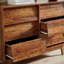 Armoire, rétro, 6 tiroirs, commode double - style biseauté