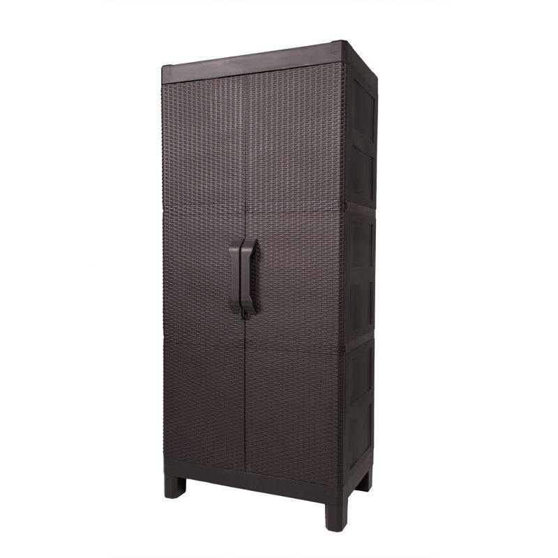 Large 3 Shelf Storage Cabinet in Espresso, 57.5''