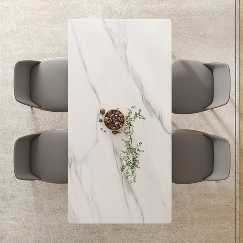 Table de salle à manger en noyer clair clair, H 29,53 po x L 62,99 po x l 31,5 po
