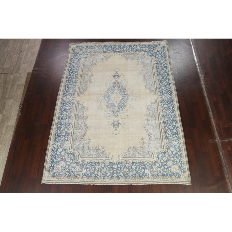 Tapis traditionnel délavé discret 8 x 11