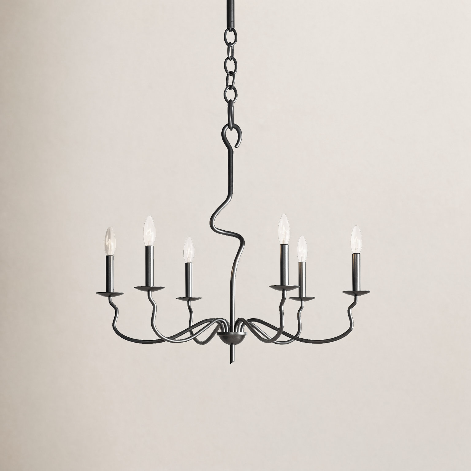 Olivia Iron 6-Light Chandelier
