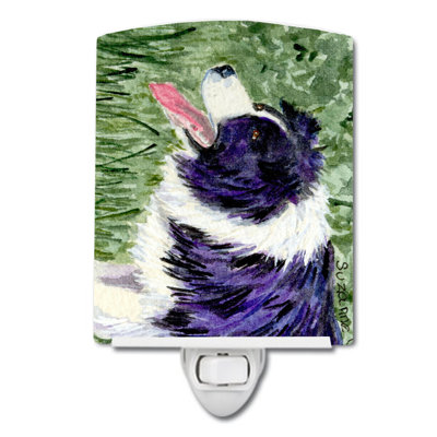 Border Collie Ceramic Night Light