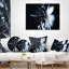 Art abstrait 3D, motif floral blanc - imprimé abstrait
