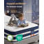 Pocket Sprung Mattress with Cooling Gel Memory Foam, 7-Zone Support, Blue-131379011