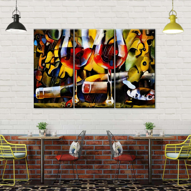 Vin, reproduction d'art sur toile, H 36 po x l 57 po x P 1,25 po