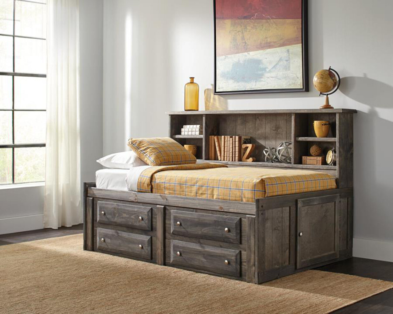 Wayfair twin deals bed with drawers