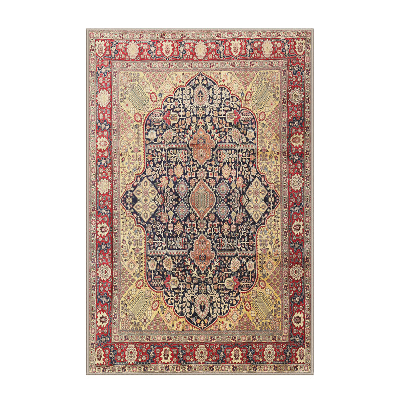 Tapis jaune Southwestern, Rectangle 5 pi x 7 pi