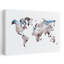 Aquarelle, carte du monde, art mural contemporain-129152250