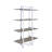 4-shelf Natural And Bookshelf - Maximize Your Storage In Living Area Sleek Metal Frame Enhance Kitchen With Style Functional Design