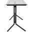 Glass Top Metal Base Computer Desk