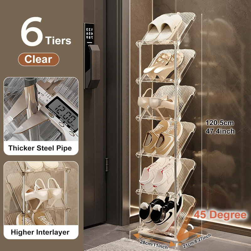 6 Pair Shoe Storage Cabinet