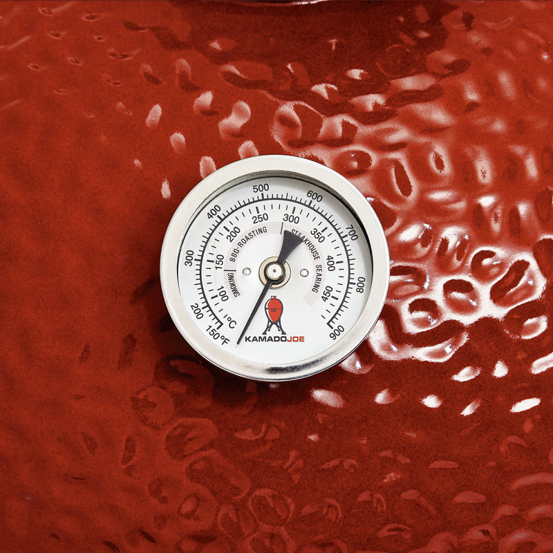 Kamado Joe Joe Jr 13.5-inch Portable Charcoal Grill in Red