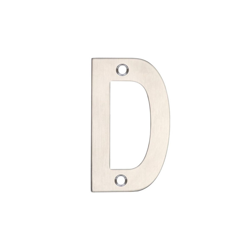 7.5cm H Stainless Steel House Letter, Polished Stainless