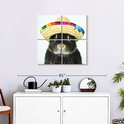 Brampt Rabbit Wearing Sombrero