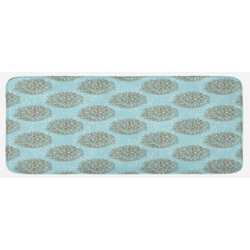 Tapis de cuisine dahlia