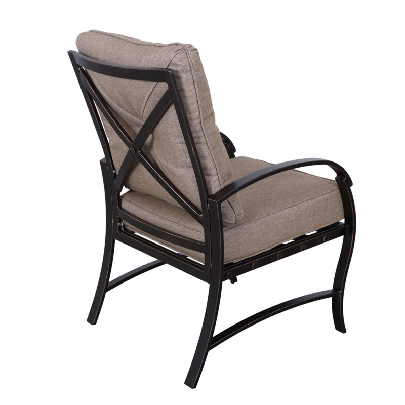 Chaise de salle à manger moderne avec dossier et coussin de siège, ensemble de 2