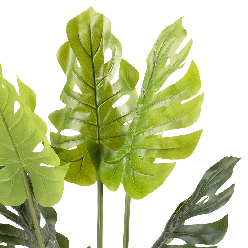 36" Artificial Monstera Tree In Nursery Pot, 36" H x 18" W x 18" D