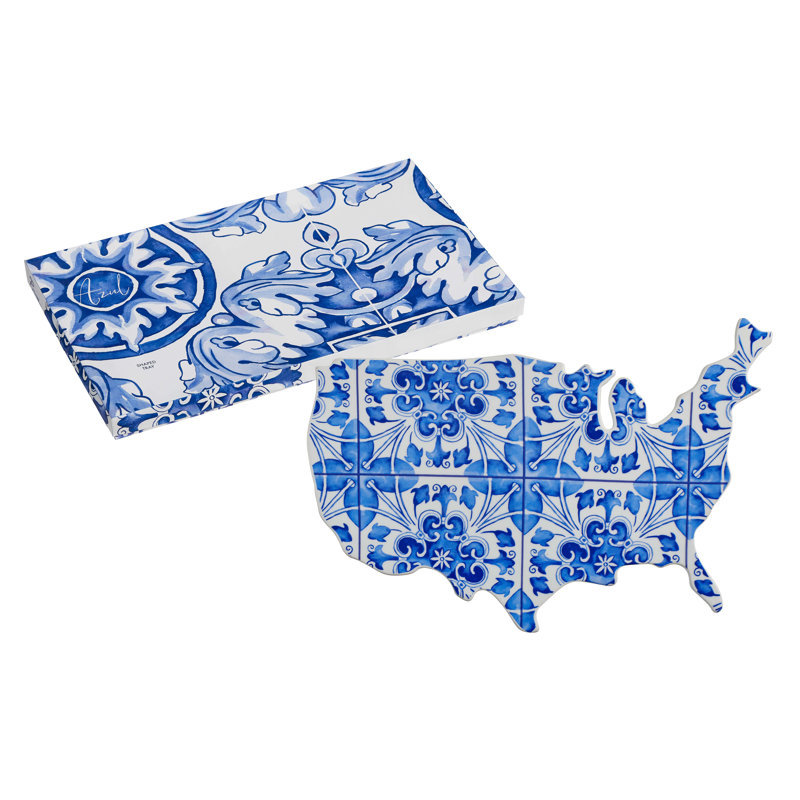 Rosanna Azul Porcelain Tray