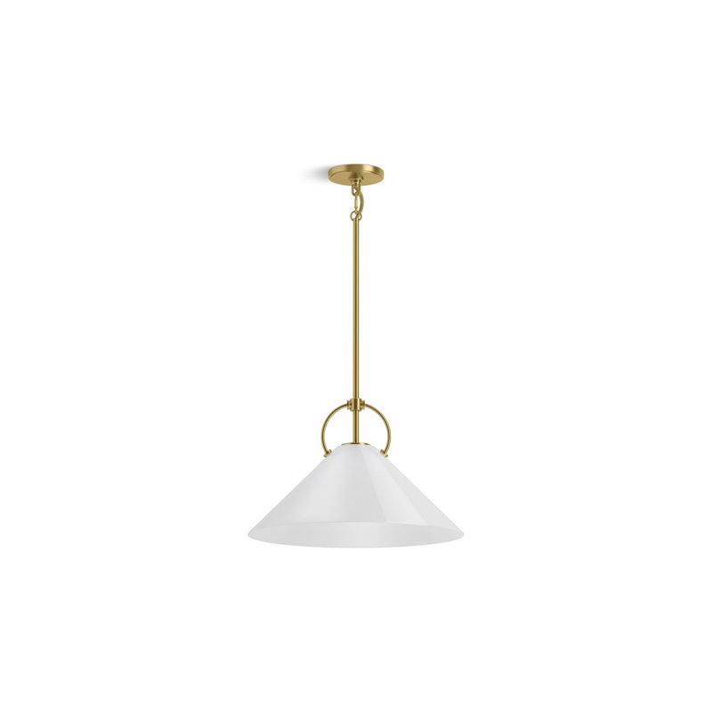 Kernen By Studio McGee 18 in. Pendant, Brushed Moderne Brass