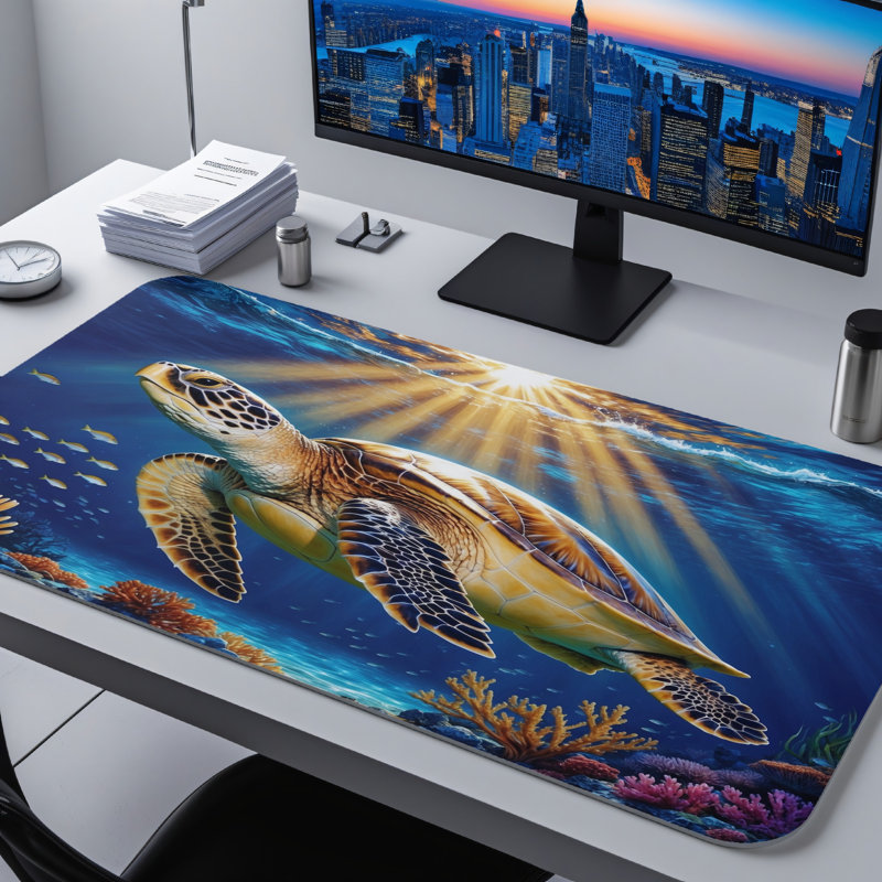 Polyester Desk Pad, 23.6x13.8