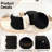 Round Ottoman with Storage, Teddy Velvet Upholstered Ottoman for Living Room and Bedroom(set of 2)-559832614