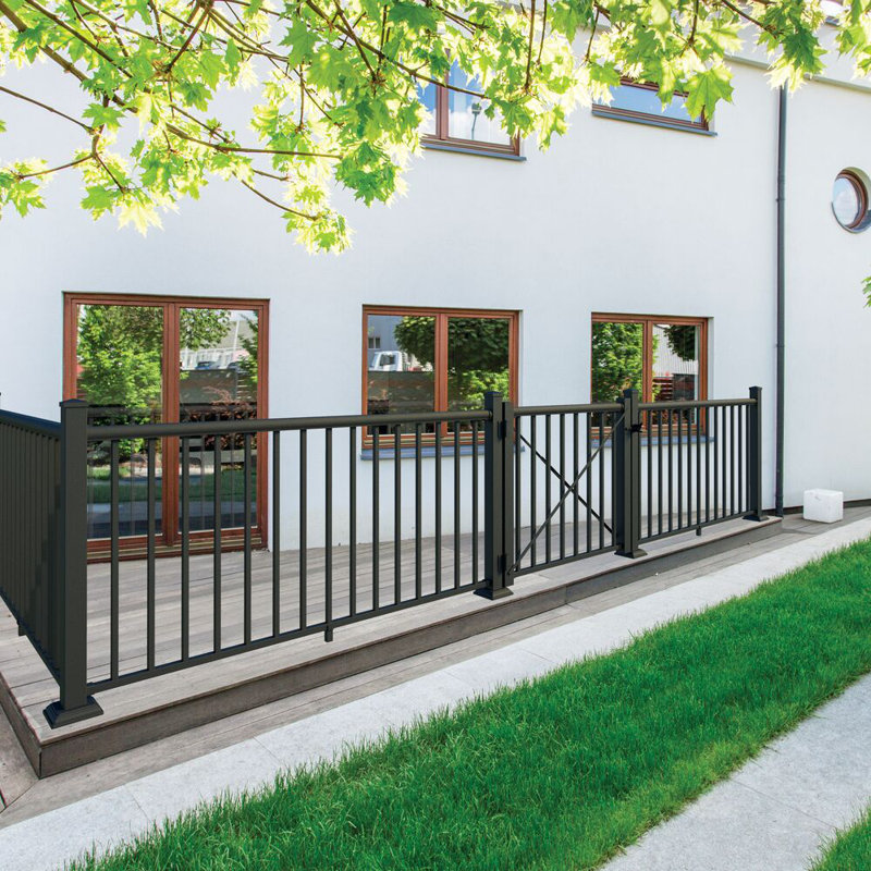Matte Bronze Painted Aluminum Deck Post for Porch and Stairs