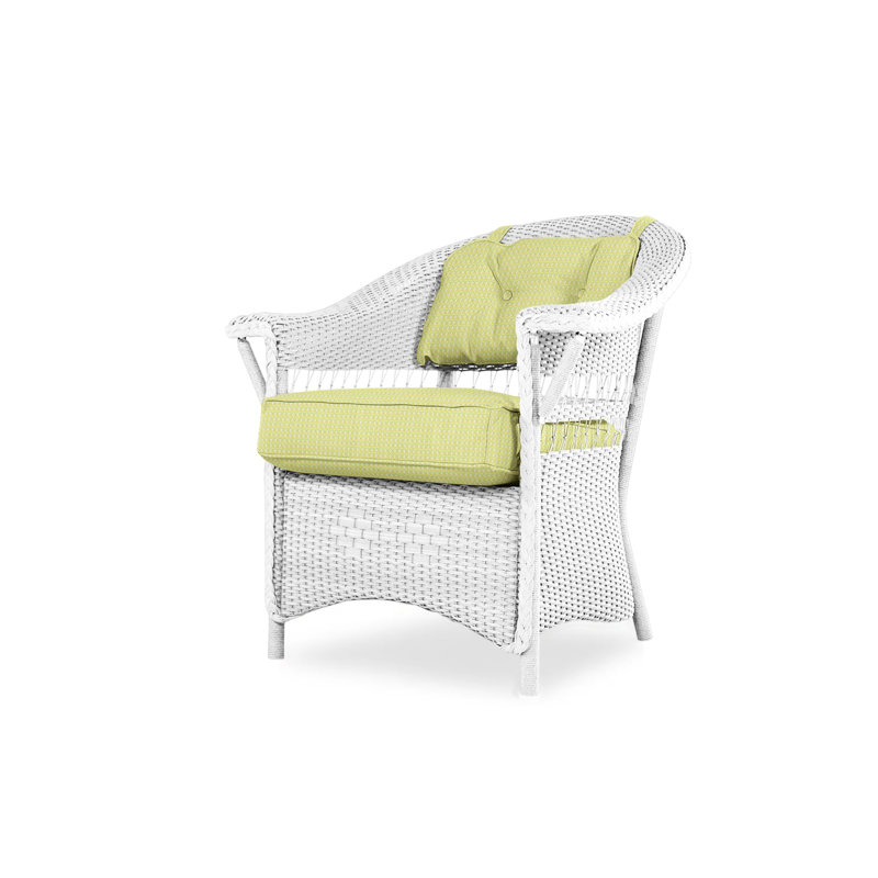 Nantucket Outdoor Dining Armchair, White, Serene Spa