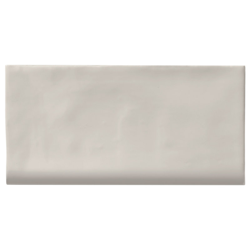 Carreau de faïence mural en céramique polie 3 po x 6 po Barcelona, Gris