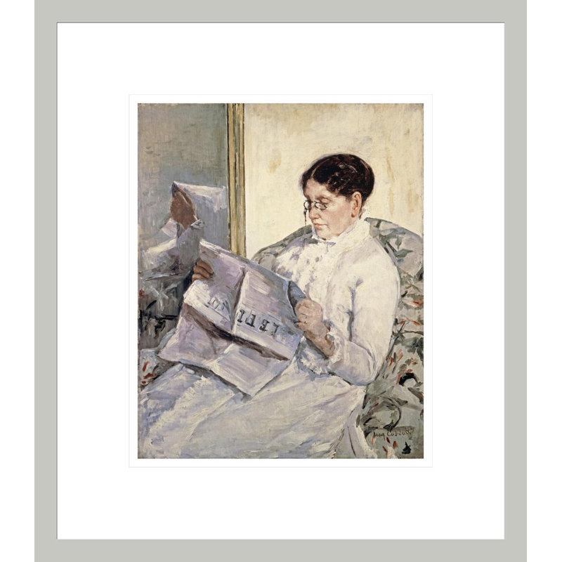 «Le Figaro» par Mary Cassatt, H 15,69 po x l 13,75 po