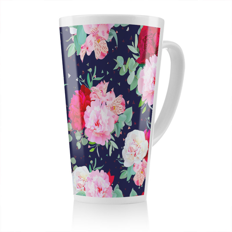 Roses On Latte Mug