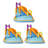 9.5' x 14.6' Inflatable Water Slide with Air Blower