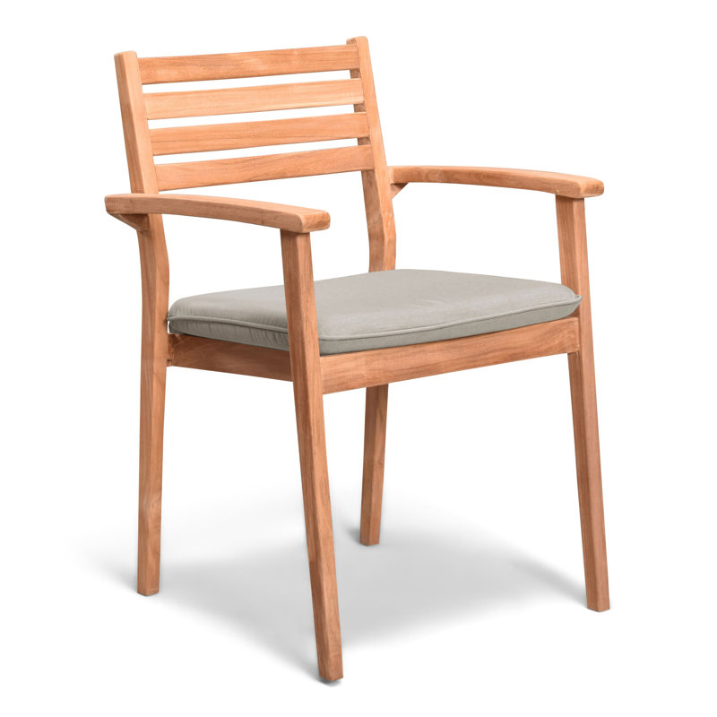 Universal Dining Arm Chair Cushion, Light Gray