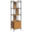154.5cm H x 44.5cm W Metal Bookcase-1586542343