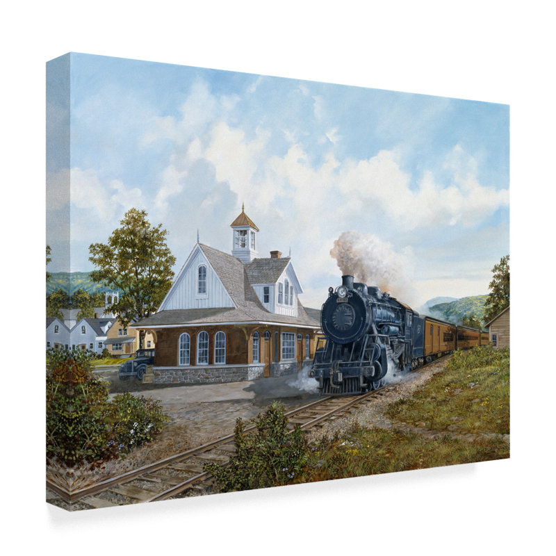 Jack Wemp Locomotive Gallery-Wrapped Canvas Art 18" x 24"