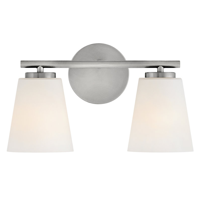 Lark Bri Bathroom Vanity Light, Silver