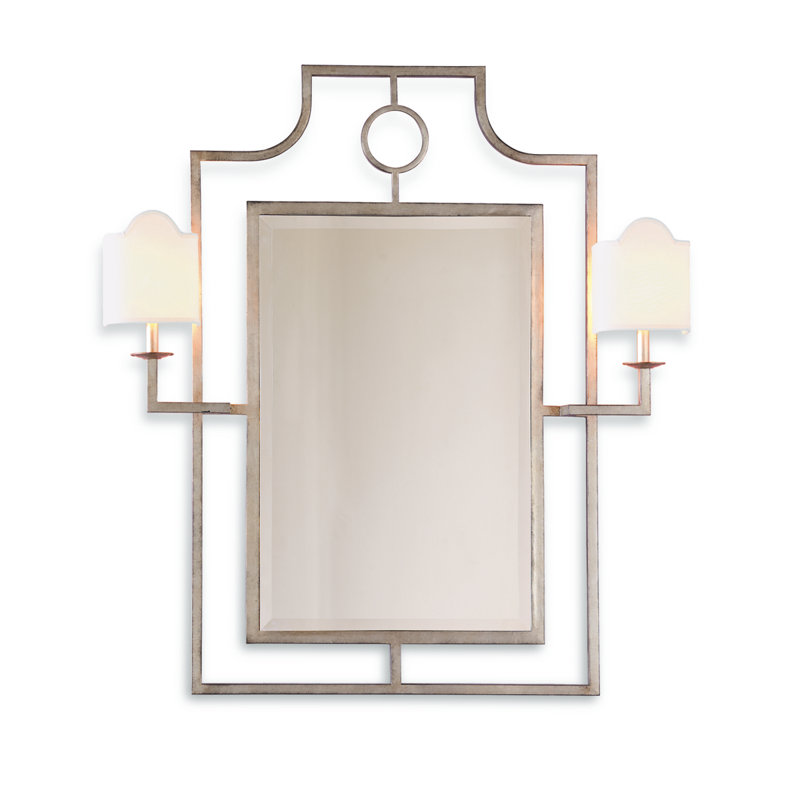 Doheny Metal Wall Mirror, Silver