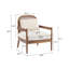 Fauteuil d'appoint Mid-Century moderne de 26,6 po avec dossier en rotin et structure en bois d'hévéa Marindale-129247729