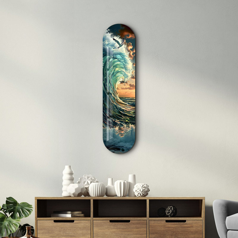 Peinture décorative en verre trempé