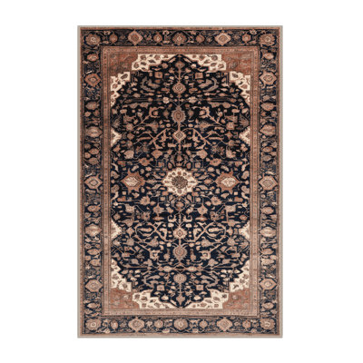 Tapis brun lavable à la machine