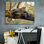 «Epic Graffiti» «African Leopard» par John Zaccheo, art mural sur toile