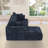 108" Chenille Compression Sectional Sofa with Chaise,Tufted Seat, No Assembly-444880965-444880988