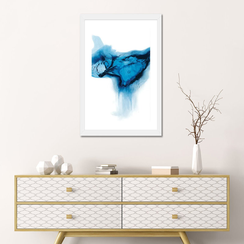 Dissipation II par Ethan Harper - reproduction d'art, Papier encadré blanc, H 24 po x l 16 po x P 1 po, Blanc