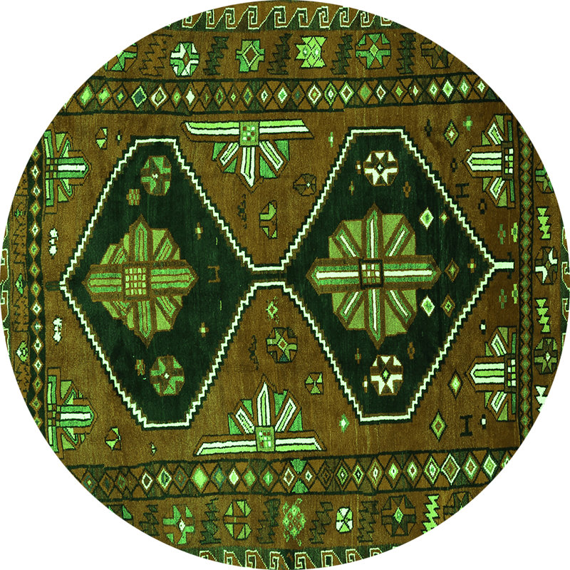 Performance Oriental Indoor Rug, Round 7'