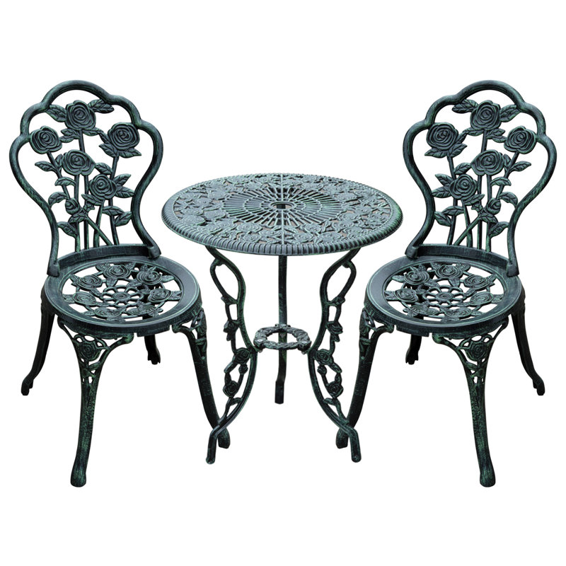 Charlton 2 - Person Patio Dining Set with Round Table